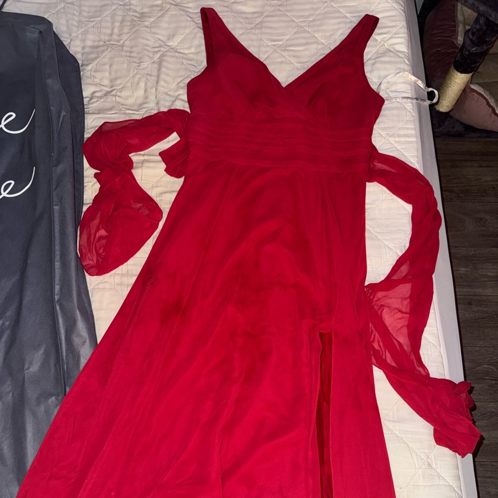 Elegant Red Evening Gown